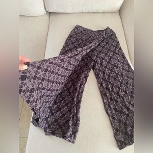 Free People Purple Swept Away Wide Leg Culottes Size XS